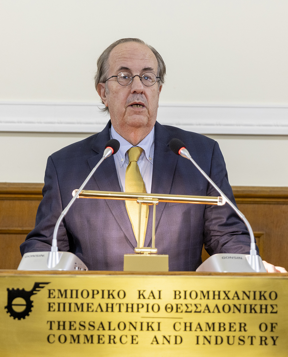 Ο κ. Ε. Βλαχογιάννης, Α΄ Αντιπρόεδρος του ΕΒΕΘ